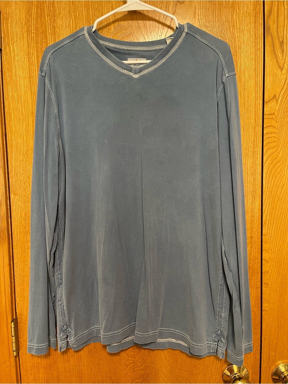 Tommy Bahama Slate Blue V-Neck Long-Sleeve Sweater